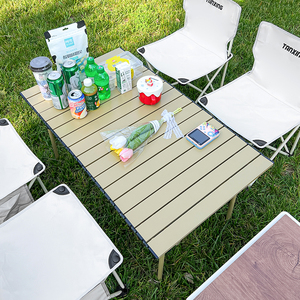 户外折叠桌椅便携式车椅子载自驾游露营桌椅野餐烧烤桌椅套装