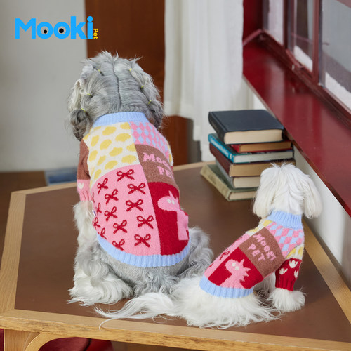 mookipet宠物新年毛衣北极绒保暖