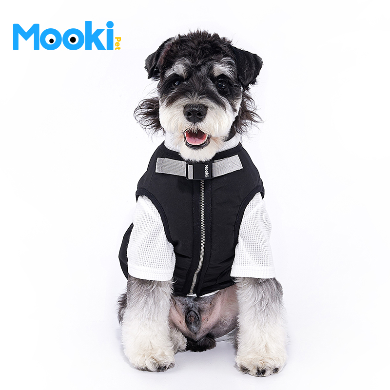mookipet狗狗秋冬款衣服2025比熊泰迪雪纳瑞可牵引宠物马甲帅气