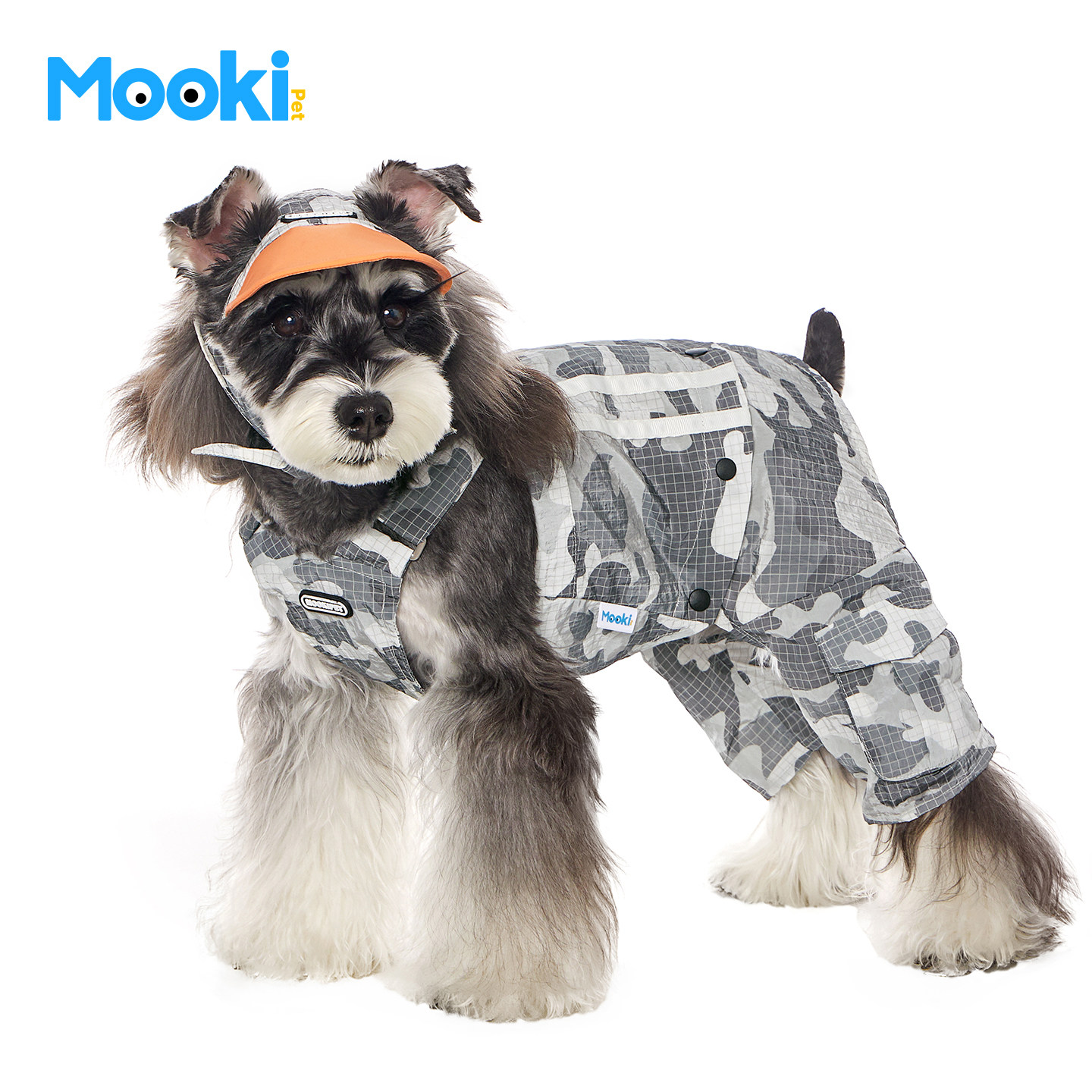 mookipet狗狗服饰新款迷彩衣服小型犬比熊雪纳瑞宠物可拆卸两脚裤