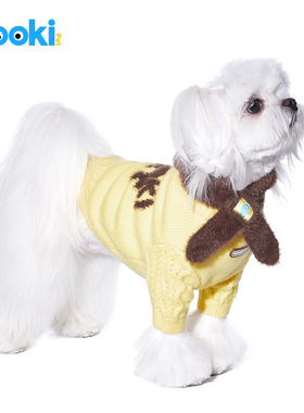mookipet狗狗猫咪毛衣冬装新款比熊雪纳瑞约克夏小型犬宠物衣服
