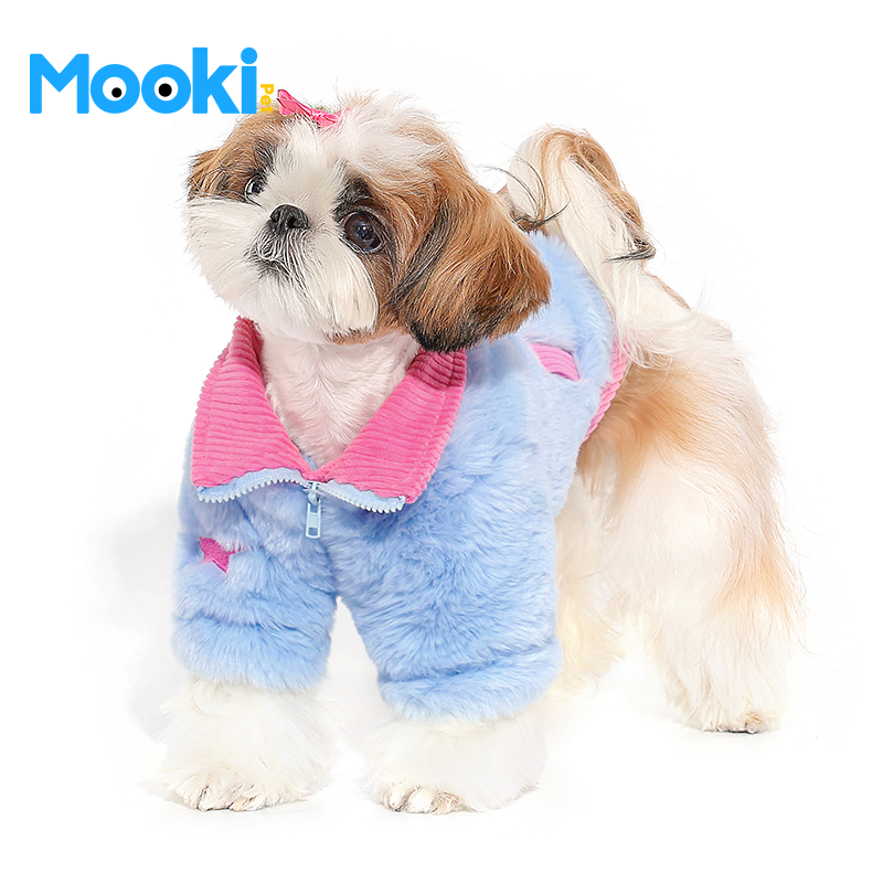 mookipet宠物狗狗加厚毛绒外套