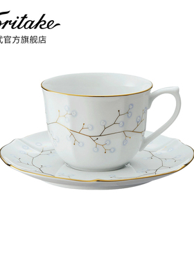 Noritake则武 WHITE BELL满天星日式小清新咖啡杯下午茶茶具家用