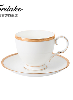 Noritake则武 ROCHELLE骨瓷咖啡杯碟欧式小奢华下午茶具杯子家用