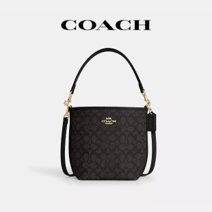 17老花金属徽标水桶手提单肩包 官方正品 COACH 蔻驰女士City