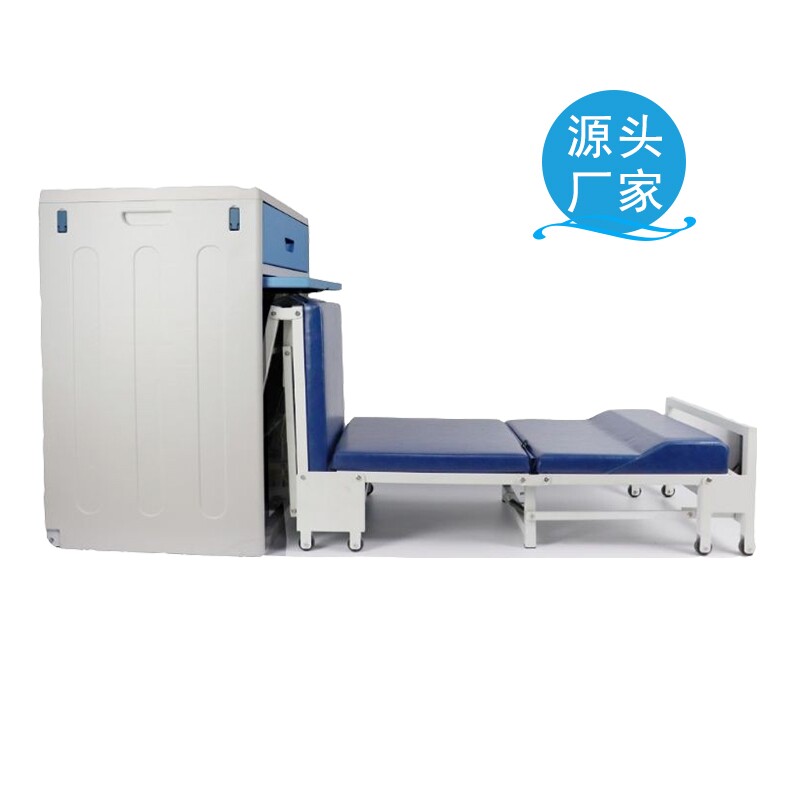 医院智能扫码共享床头柜陪护床 医院折叠陪护床扫码