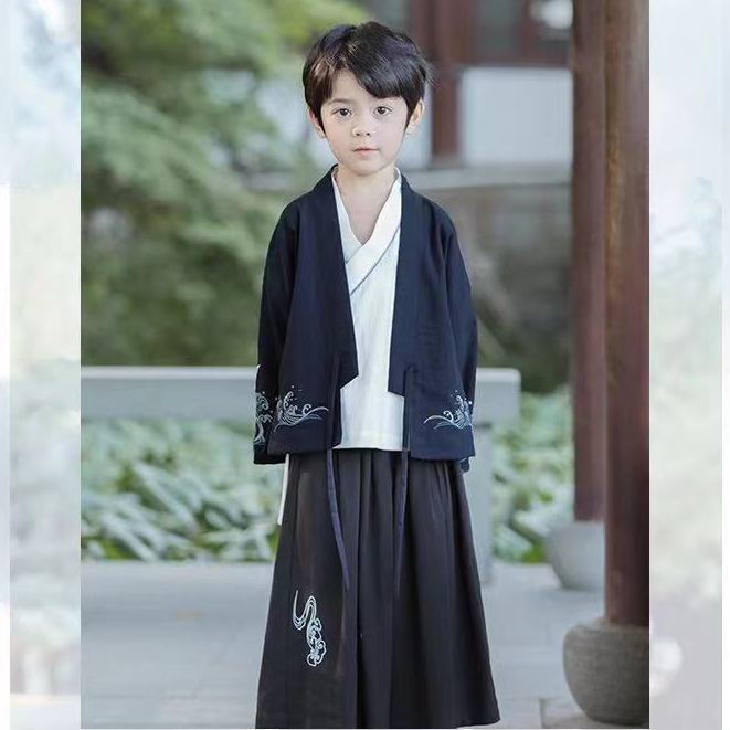 汉服男童夏季薄款2026新款中汉服