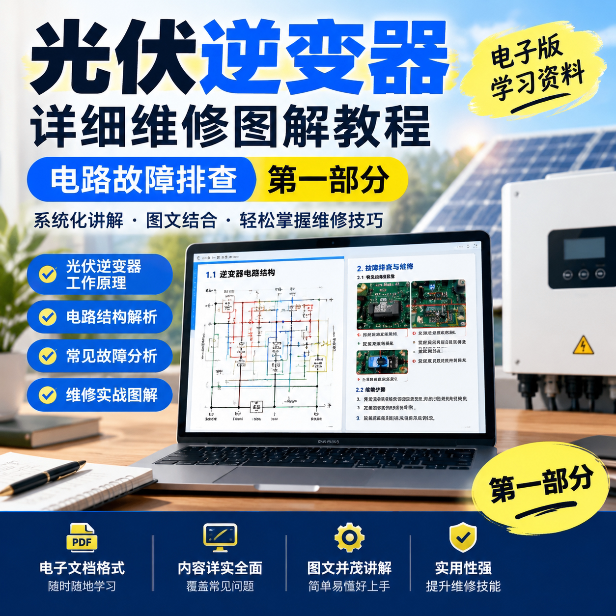 光伏逆变器详细维修图解教程电路故障排查第一部分电子版学习资料