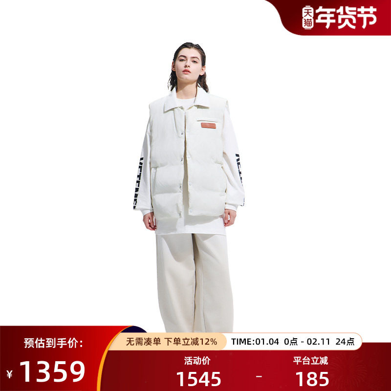 VETEMENTS男新款羽绒服拼接pu皮革logo印花男羽绒马甲35717001,男装,羽绒马甲,淘宝优惠券,粉丝福利购,淘宝优惠卷