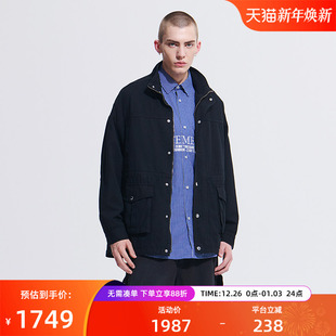 VETEMENTS新款 纯棉100%牛仔夹克外套35516002 夹克大LOGO男女同款