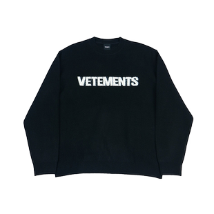 VETEMENTS2025春季新款情侣休闲潮流毛衣男女圆领针织衫64170001