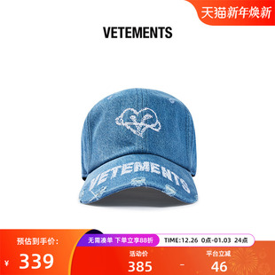 VETEMENTS潮流男女同款 刺绣棒球帽可调节复古鸭舌帽子35190003