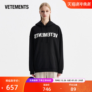 VETEMENTS卫衣新品 情侣潮上衣男女宽松休闲连帽卫衣63521001