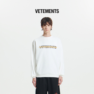 套头卫衣64520005 宽松圆领长袖 VETEMENTS卫衣新款 潮流男女情侣款
