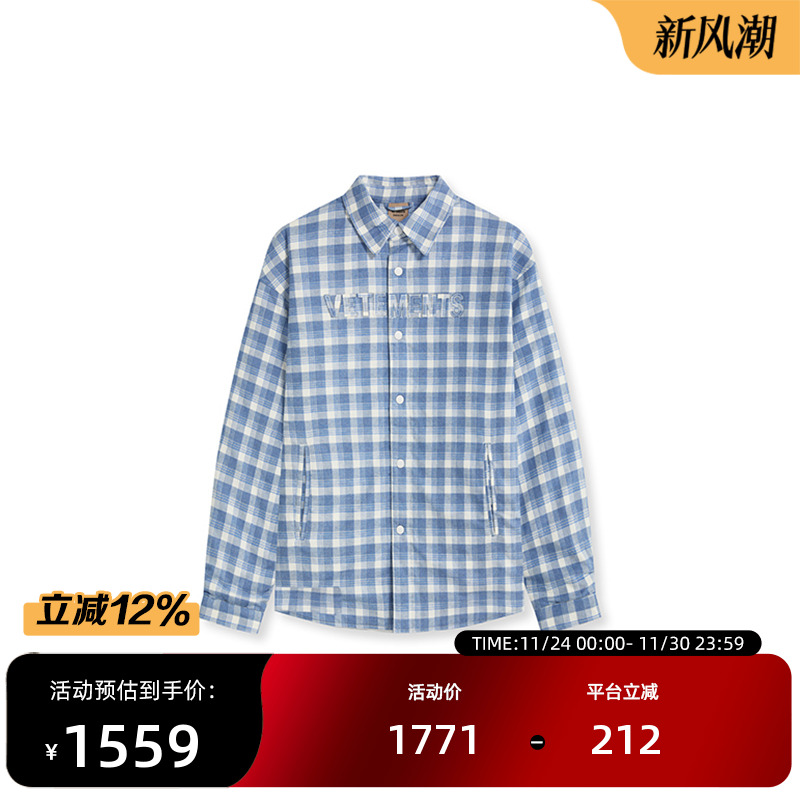 VETEMENTS新款100%棉面料棉服