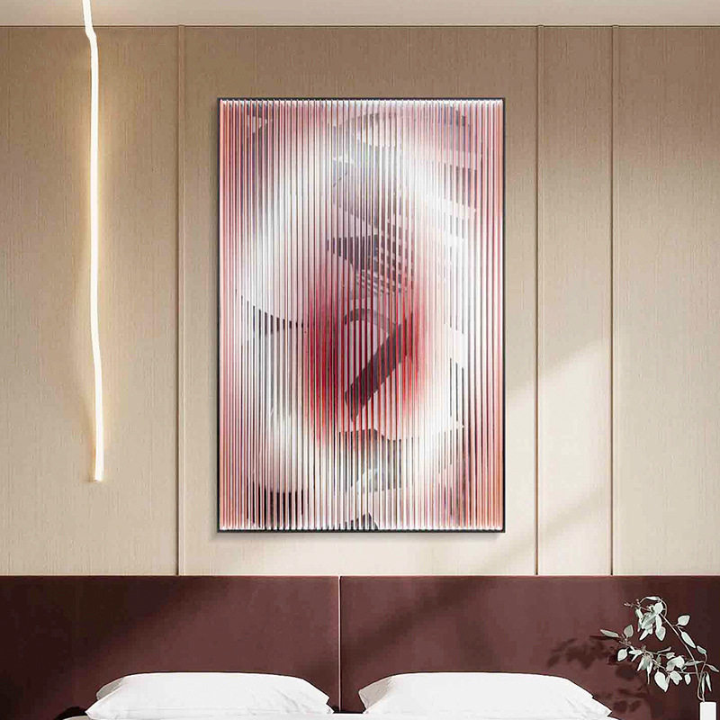 创意设计亚克力立体装饰画现代轻奢客厅装置画卧室软装样板房挂画