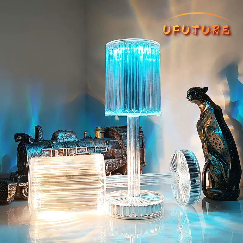 浪漫床头钻石切割水晶台灯氛围灯