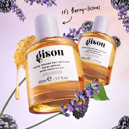 Gisou发喷头发香氛喷雾滋润柔顺新款野玫瑰蜂蜜薰衣草50ml