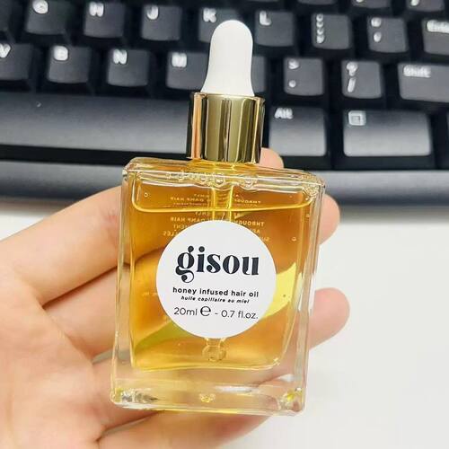 现货Gisou蜂蜜护发油20ml 精华油柔顺亮泽Honey Infused Hair Oil
