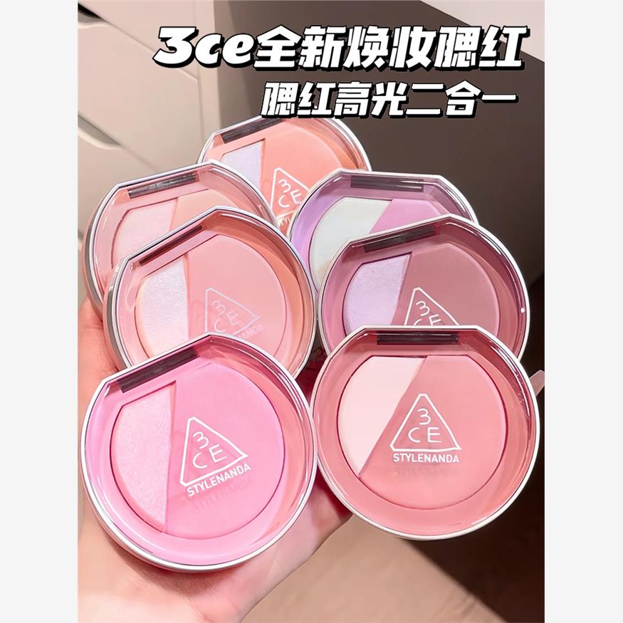 3ce焕妆腮红高光二合一新