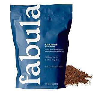 Grounded Roast Freshly Low Organic Coffee Fabula Dark