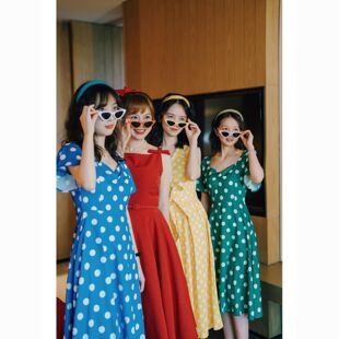 新娘伴娘团晨袍拍照神器复古款猫眼眼镜墨镜套装结婚婚礼搞笑道具
