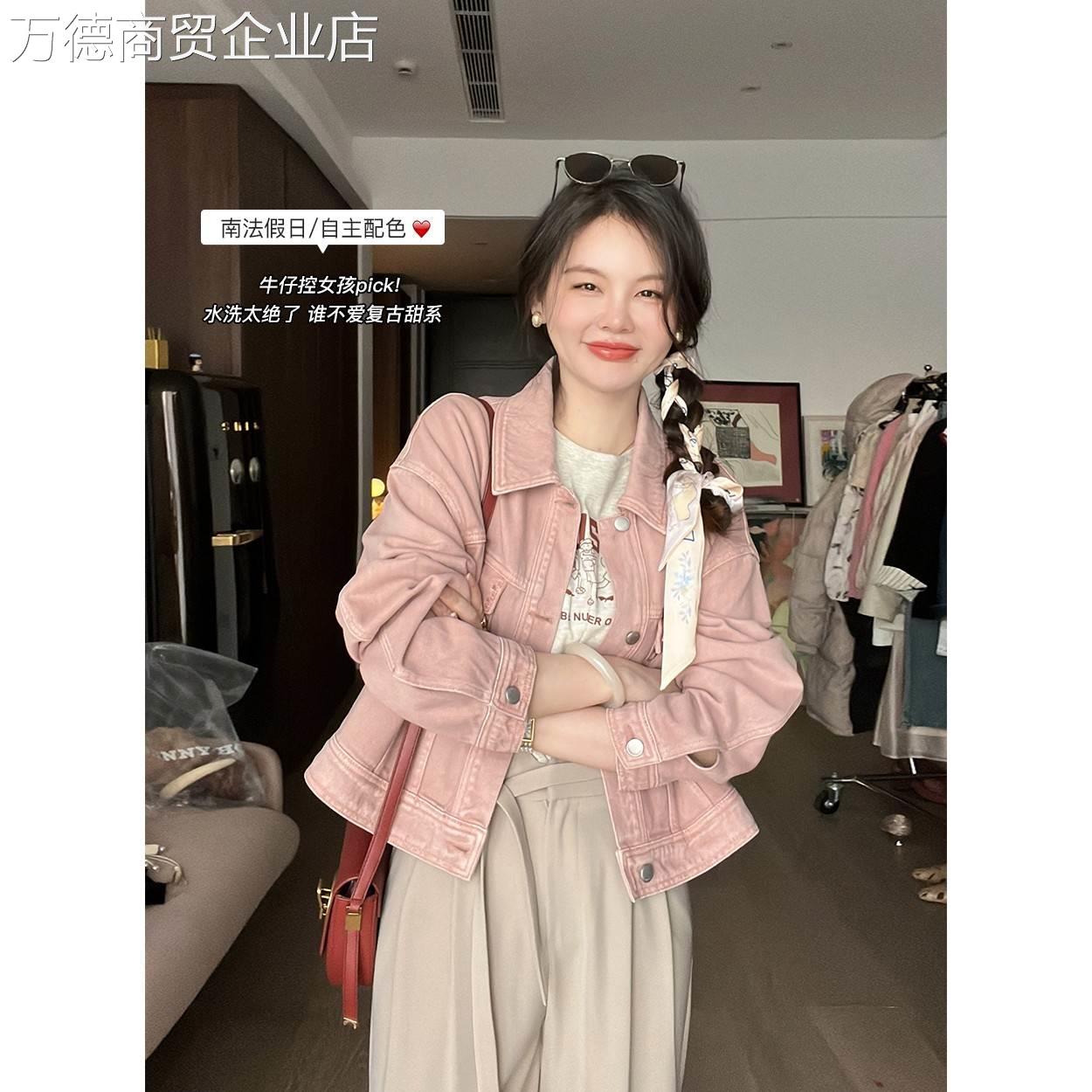 花栗鼠小姐 南法假日/自主配色！让人眼前一亮的时尚刺绣牛仔外套