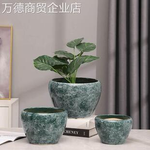 蓝莓树花盆花瓶陶瓷种花盆大海棠花专用花盆好看时尚的花盆办公室