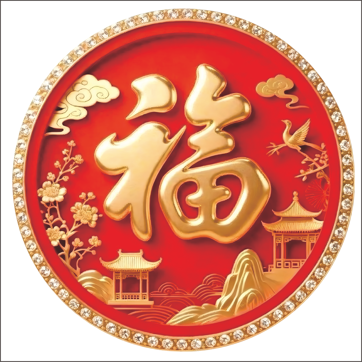 圆形福禄寿喜财字贴画贴纸室内客厅玄关房门窗户墙贴贴纸防水自粘,家居饰品,软装墙贴,淘宝优惠券,粉丝福利购,淘宝优惠卷