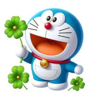 蓝胖子贴纸可爱哆啦A梦客厅室内卧室装饰贴浴室柜门墙上防水贴画