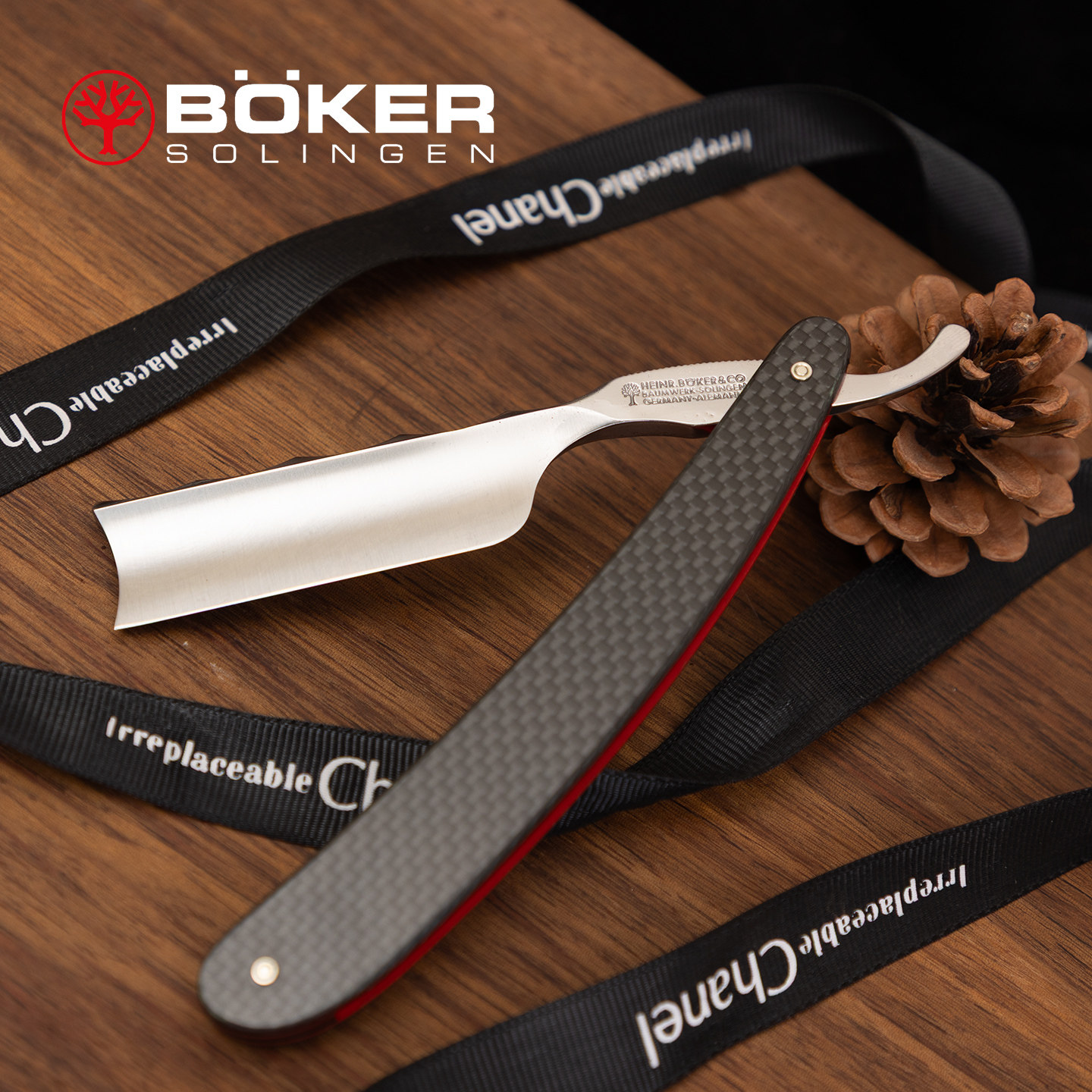 德国博克boker传统手工剃须刀经典刮胡刀手动剃头刀锋利剃胡子刀