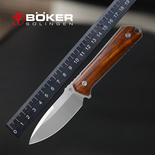 德国进口boker博克户外随身便携小直刀高硬度RWL34钢工具刀Kiboku