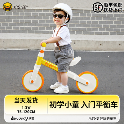 乐的儿童平衡车入门无脚踏滑行车