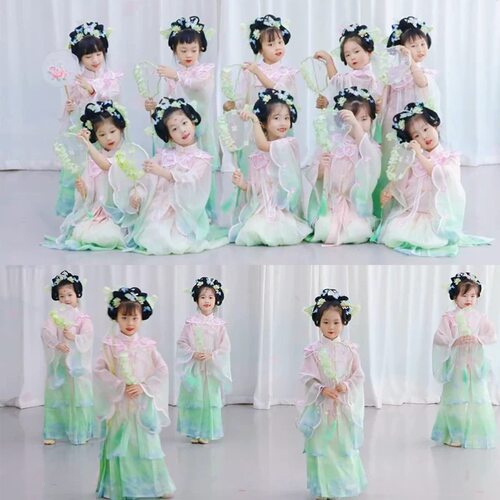 扇语春风演出服儿童古典舞舞蹈服