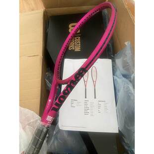 代购 Wilson Clash 100L V3.0 威尔胜霓虹粉色官网定制网球拍Neon