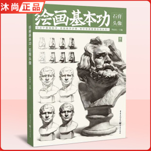 绘画基本功石膏头像 2022敲门砖李家友基础入门素描石膏头像步骤解析完整稿临摹范本高考联考考级教程教材书籍