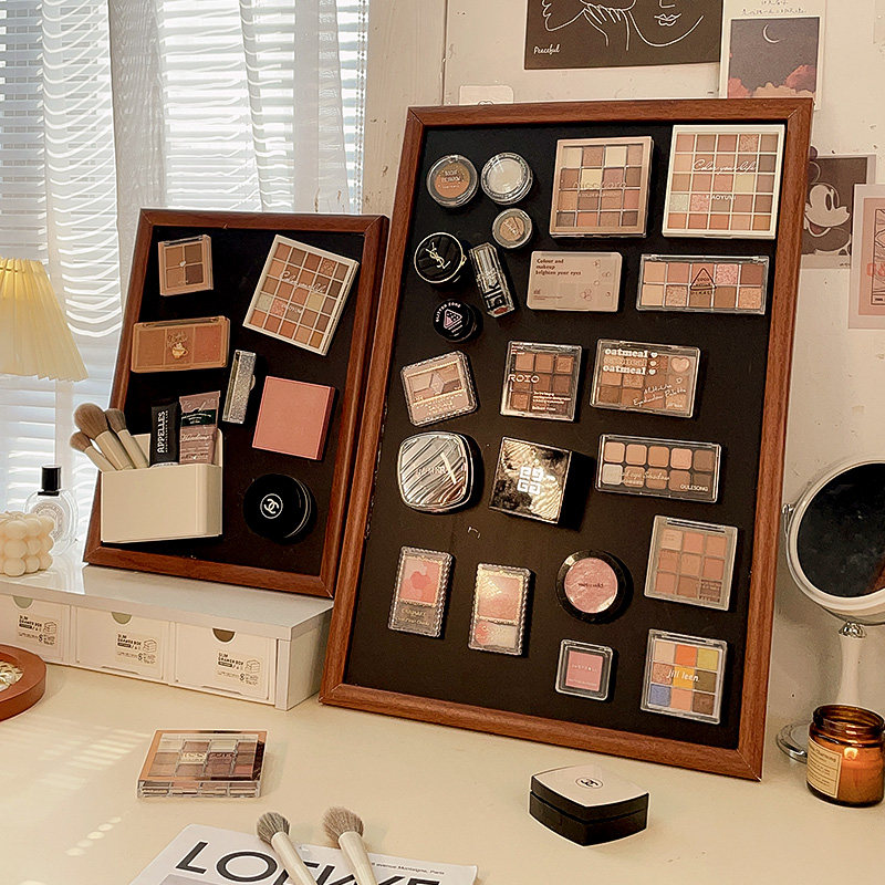 大宿小舍化妆品展示架眼影盘磁吸板桌面口红收纳盒宿舍粉底液壁挂,收纳整理,化妆品收纳架,淘宝优惠券,粉丝福利购,淘宝优惠卷