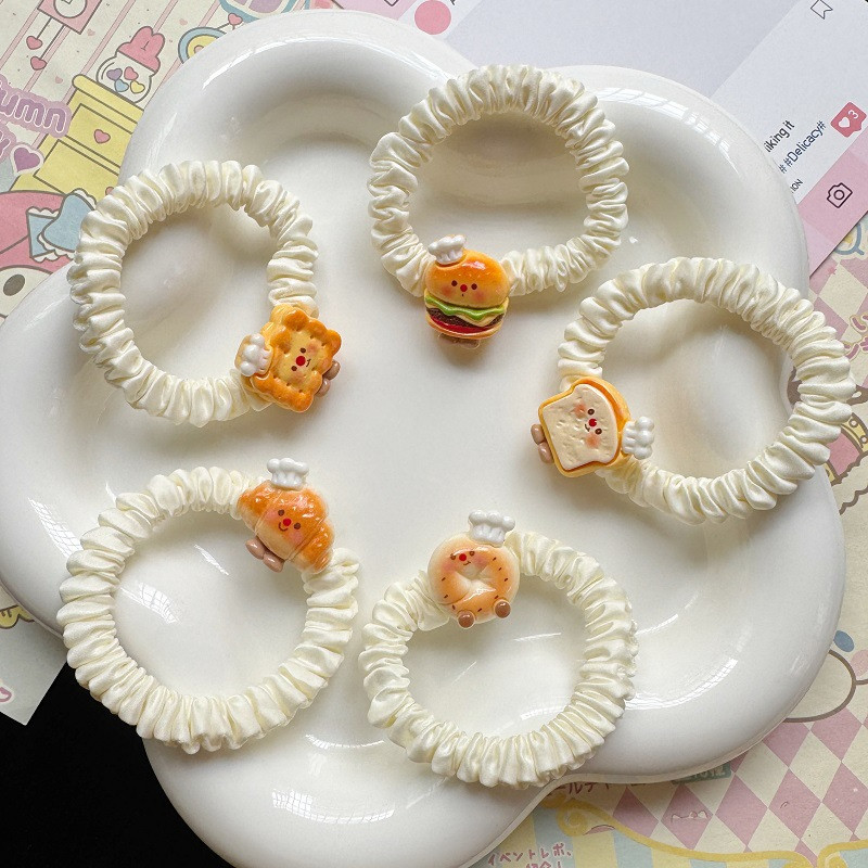 可爱零食汉堡发圈发绳