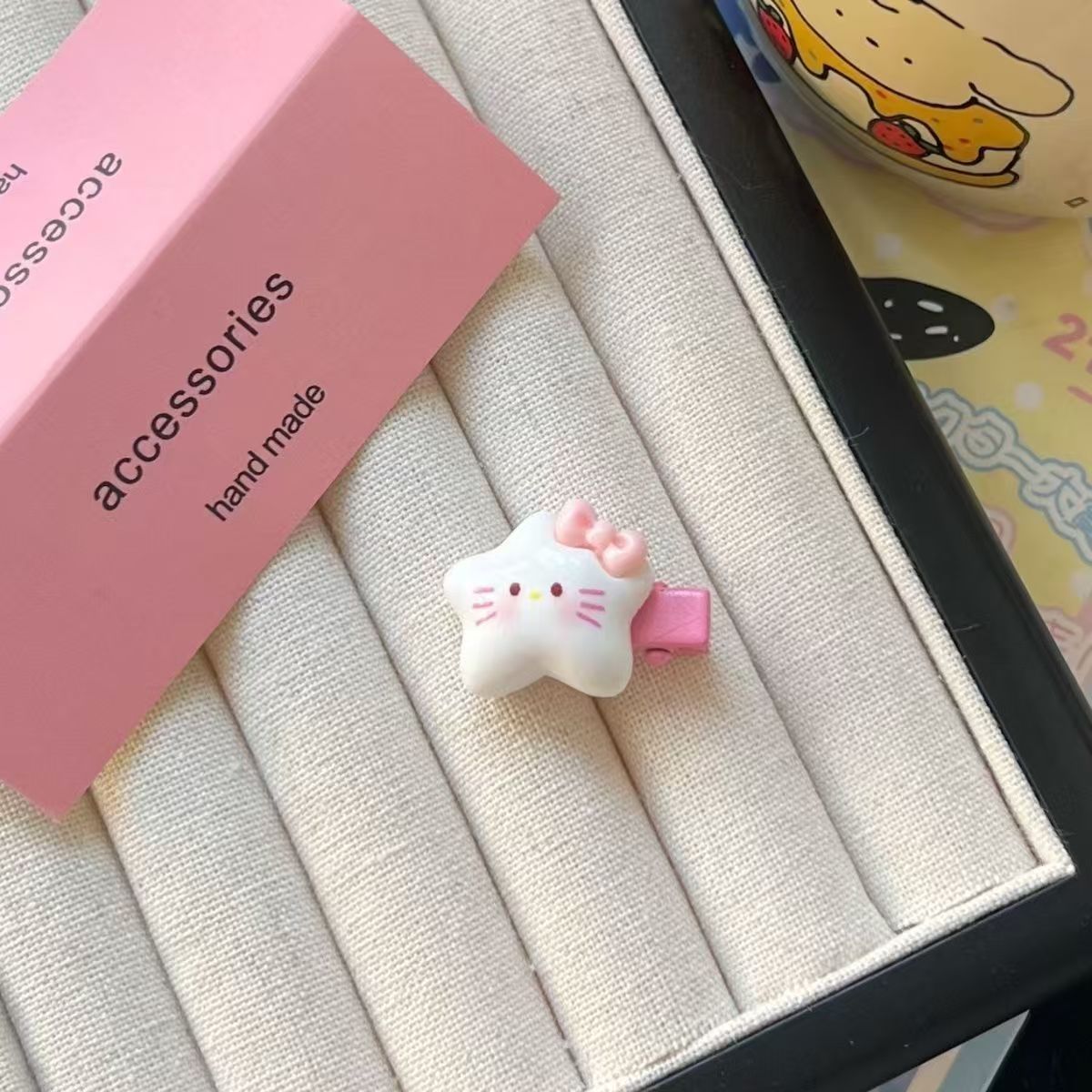 卡通猫咪五角星儿童小发夹