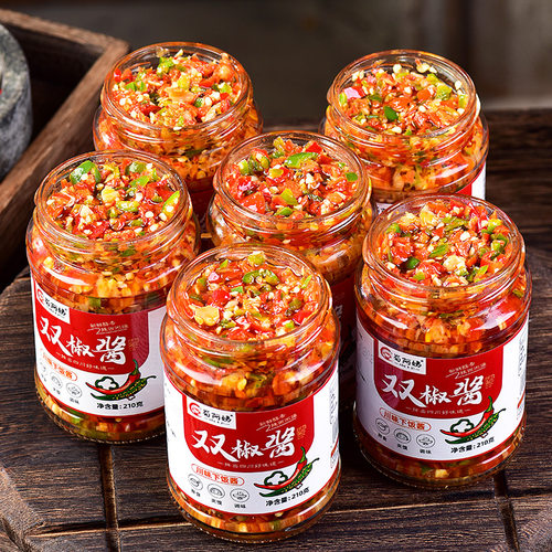 蜀阿姨蒜蓉辣椒酱双椒酱下饭菜