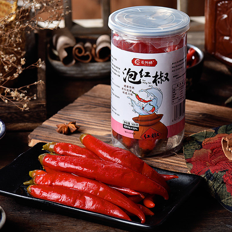 蜀阿姨泡红椒四川特产