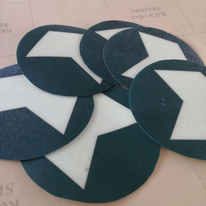 农行6S定位标识贴 标签贴纸绿植花盆灭火器垃圾桶箱定位标签 5S地面圆形防水磨砂耐磨办公室管理标志牌定制做