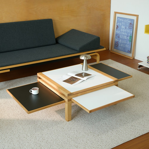 号角屋中古家用客厅实木伸缩茶几