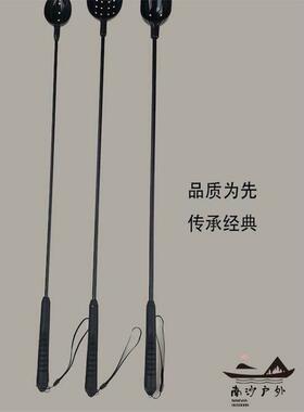 黑色经典款玻璃纤维一体式打窝勺精准远投饵料勺抛饵勺撒饵器投饵