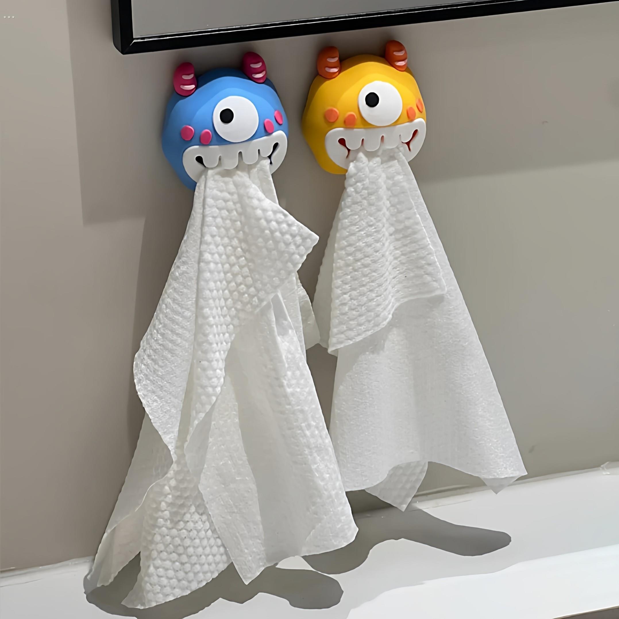 【新家的100个快递】吸盘挂钩抹布架洗脸巾毛巾收纳架浴室置物架