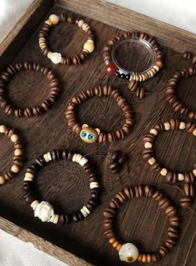 真咖啡豆很醒脑 手作款串珠百搭男款手串女生小众设计手炼情侣款