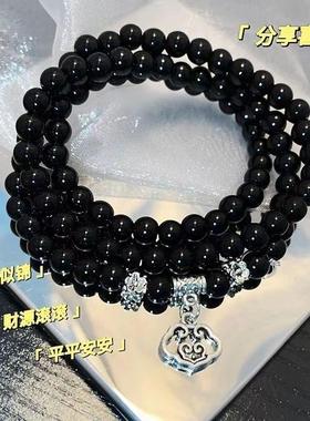 新中式山鬼花串珠双层手串女国风覆古2025年新款手炼个性百搭手饰