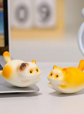 新款猫猫咪摇摇乐办公室工位桌面解压治愈装饰摆饰朋友礼物摆设