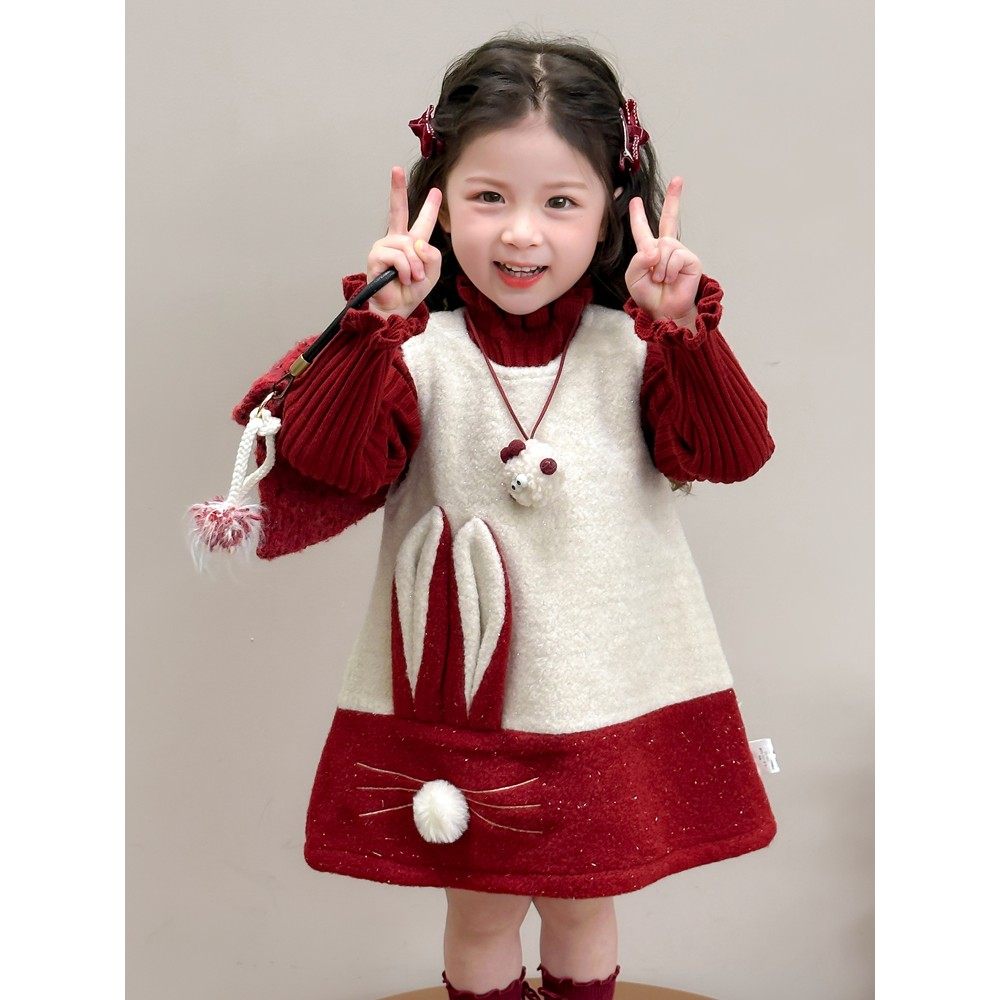 拜年服女童冬季套装汉服儿童国风过年喜庆唐装女宝宝冬装新年衣服,童装/婴儿装/亲子装,唐装,淘宝优惠券,粉丝福利购,淘宝优惠卷
