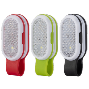 跑步夜跑安全信号灯学生书包发光灯警示灯夜间户外巡逻闪光灯